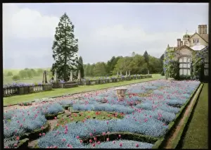 Garden and house, Paddockhurst, West Sussex