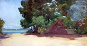 Rosebery Prints: Garden Of Lord Roseberys Villa, Posillipo Italy