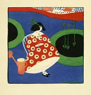 In the garden by Marguerite Buller Allan
