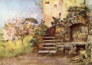 Giuliano Prints: Garden at Monte San Giuliano, Sicily, Italy