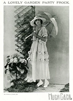 Images Dated 11th October 2017: A garden party frock by Lucile, 1920