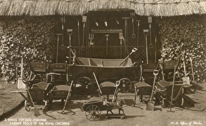Images Dated 4th April 2012: Garden tools used by the Royal children