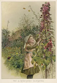 Gardeners Prints: GARDENERS DAUGHTER 1890