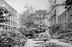 Drapers Prints: The Gardens, Drapers Hall, London, Victorian period