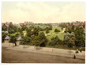 Skegness Prints: Gardens and pavillion, Skegness, England