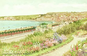 Swanage Prints: Gardens and Promenade, Swanage, Dorset
