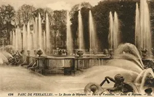 Gardens of Versailles Palace, France - The Basin of Neptune