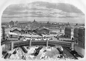 Images Dated 23rd May 2017: Gare St Lazare, Paris, 1868