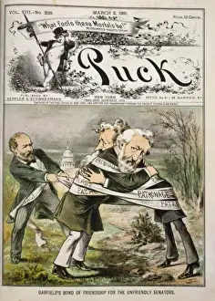 Unfriendly Prints: Garfields bond of friendship for the unfriendly senators
