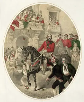 Unification Prints: Garibaldi entering Naples
