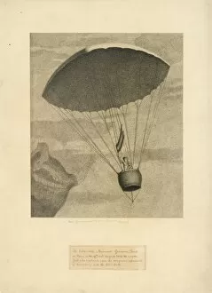 Images Dated 7th November 2011: Garnerin descending in his parachute