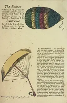 Garnerins balloon and parachute