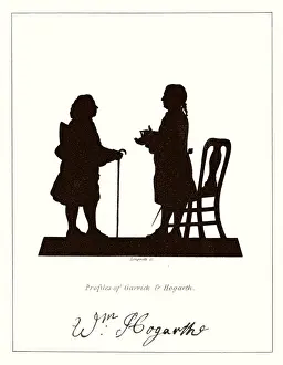 Garrick / Hogarth / Silhouet