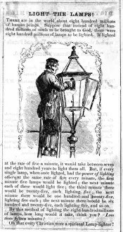 Attends Prints: Gas Lamp Attended To
