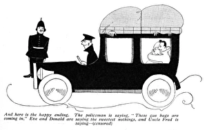 Policeman & Police Car