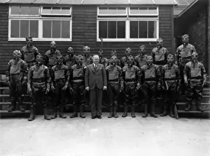Gas and smoke mask training, WW2
