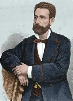 Dramatist Prints: Gaspar Nunez de Arce (1834A?i?1903) was a Spanish poet, dra