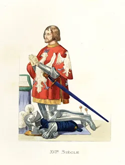 Edmond Lechevallier Chevignard Prints: Gaspard I, Count of Coligny, Marshal of Chatillon, 1465-1522