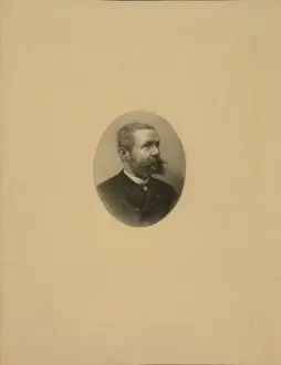 Gaston Tissandier, French balloonist, bust-length oval portr