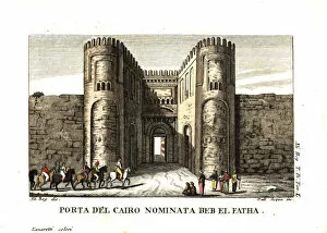 The gate of Cairo called Beb el Fath