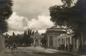 Dolmabahce Prints: Gate of the Dolmabahce Palace, Istanbul, Turkey