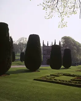 Gatehouse and garden, Lanhydrock House, Cornwall