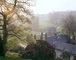 Images Dated 29th November 2016: Gatehouse and garden, Lanhydrock House, Cornwall