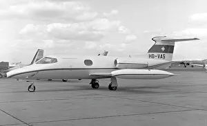 Learjet Prints: Gates Learjet 24 HB-VAS
