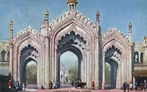 Stucco Gallery: The Gateway to the Chota Imambara, Lucknow, India