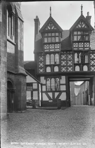 Half Timbered Prints: Gateway House, Shrewsbury