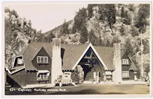 Gateway to Kootenay National Park, British Columbia, Canada Date: circa 1940