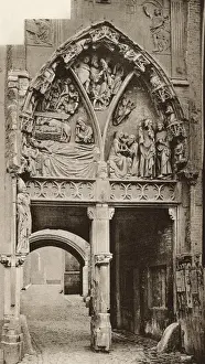Gateway of Notre Dame church, Huy, Belgium