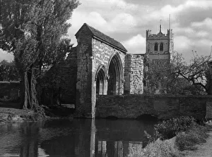 Abbots Gallery: The Gateway, Waltham Abbey, Essex, England, the sole remains of the important main