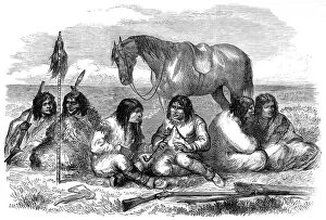 Images Dated 8th July 2004: A gathering of Cree Indians, c.1870