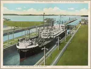 Gatun Prints: Gatun Lock and Liner