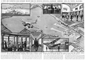 Terrace Collection: Gatwick airport, 1936