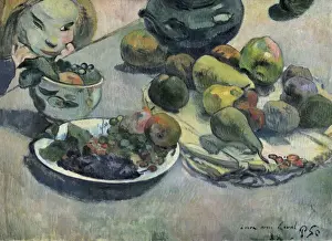 Pushkin Prints: GAUGUIN, Paul (1848-1903). Still Life with fruit