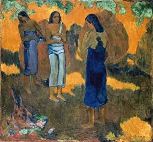 Tahitian Prints: GAUGUIN, Paul (1848-1903). Three Tahitian Women