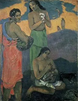 Maternity Prints: GAUGUIN, Paul (1848-1903). Three Women on