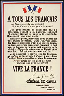 Occupied Gallery: De Gaulle Declaration 2
