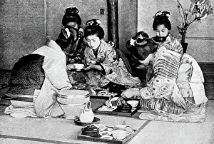 Geisha girls, Japan, early 1900s