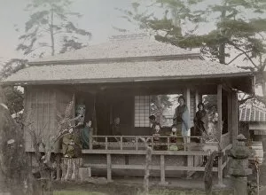 Patio Gallery: Geishas in tea house, Ikegami near Omori, Japan