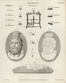 Gem and cameo engraving tools and equipment Gem and cameo engraving tools and equipment