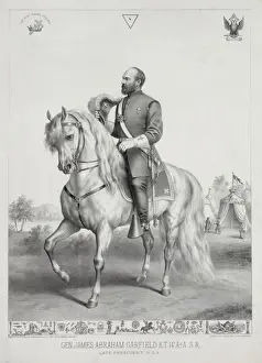 Garfield Prints: Gen. James Abraham Garfield K. T. 14 A. & A. S. R. late preside