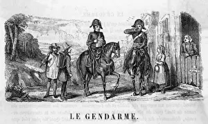 Gendarmes Prints: Gendarmes / Police in a french village