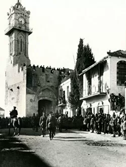 Attention Gallery: General Allenbys official entry into Jerusalem, WW1