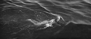 Anzac Gallery: General Birdwood swimming in the sea at the Dardanelles