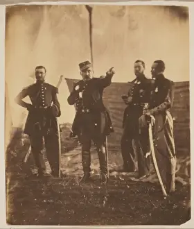 Bosquet Prints: General Bosquet giving orders to his staff