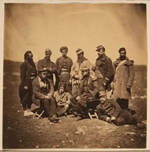 Bosquet Prints: General Cissa, with officers & soldiers of General Bosquet s