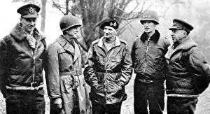 1944 Collection: General Dempsey, General Hodges, Field-Marshal Montgomery, G